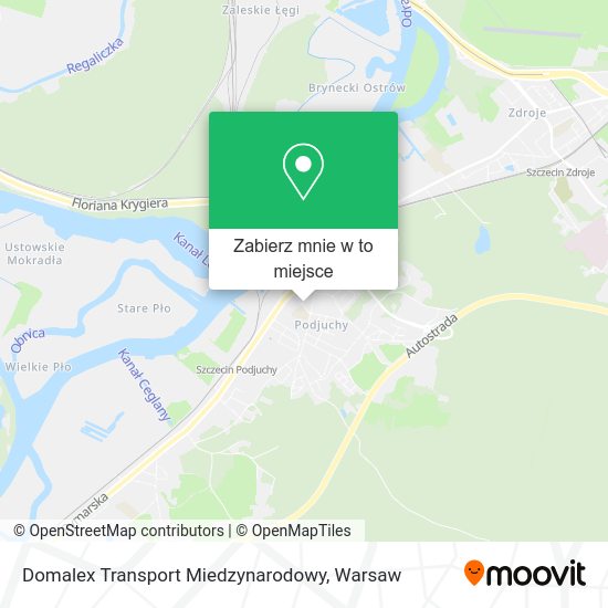 Mapa Domalex Transport Miedzynarodowy