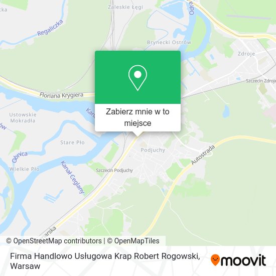 Mapa Firma Handlowo Usługowa Krap Robert Rogowski