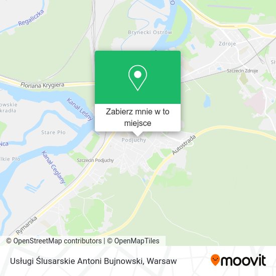 Mapa Usługi Ślusarskie Antoni Bujnowski