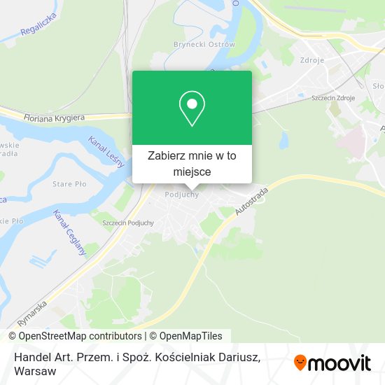 Mapa Handel Art. Przem. i Spoż. Kościelniak Dariusz