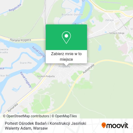 Mapa Poltest Ośrodek Badań i Konstrukcji Jasiński Walenty Adam