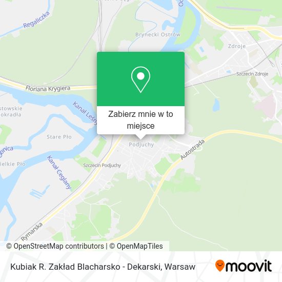 Mapa Kubiak R. Zakład Blacharsko - Dekarski