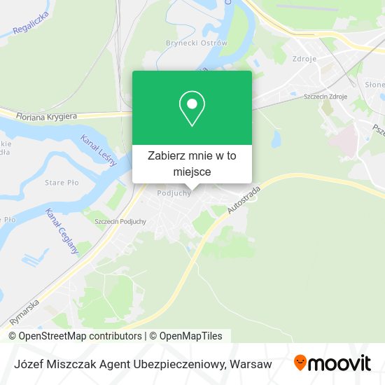 Mapa Józef Miszczak Agent Ubezpieczeniowy