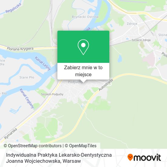 Mapa Indywidualna Praktyka Lekarsko-Dentystyczna Joanna Wojciechowska