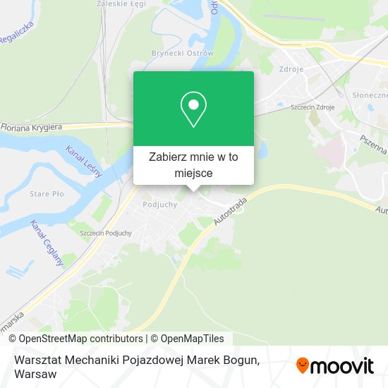 Mapa Warsztat Mechaniki Pojazdowej Marek Bogun