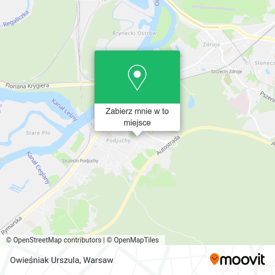 Mapa Owieśniak Urszula