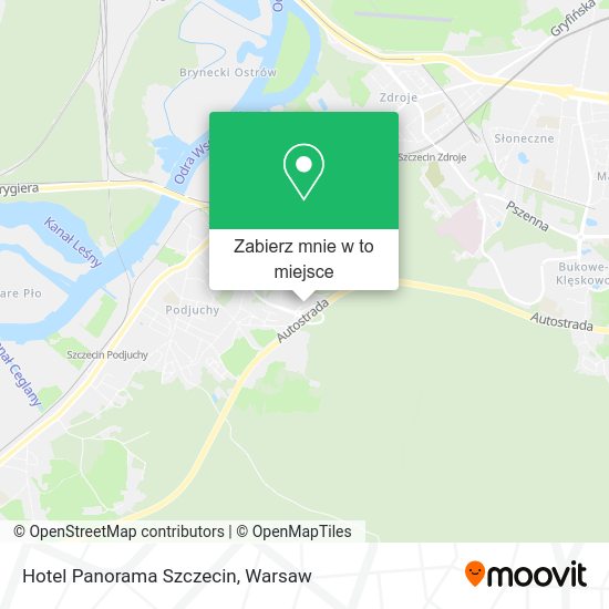 Mapa Hotel Panorama Szczecin