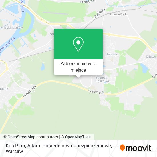 Mapa Kos Piotr, Adam. Pośrednictwo Ubezpieczeniowe