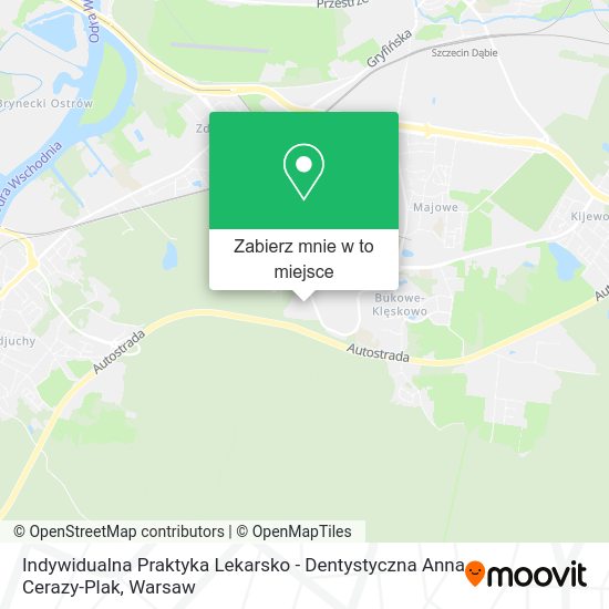 Mapa Indywidualna Praktyka Lekarsko - Dentystyczna Anna Cerazy-Plak