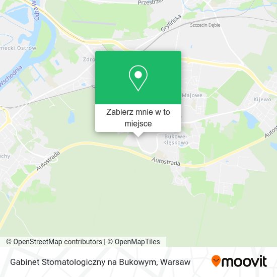 Mapa Gabinet Stomatologiczny na Bukowym