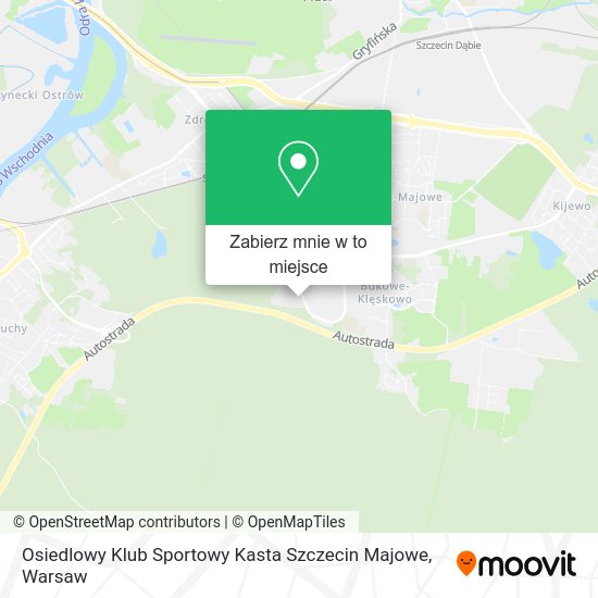 Mapa Osiedlowy Klub Sportowy Kasta Szczecin Majowe