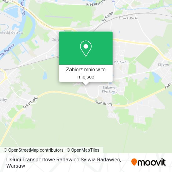 Mapa Usługi Transportowe Radawiec Sylwia Radawiec