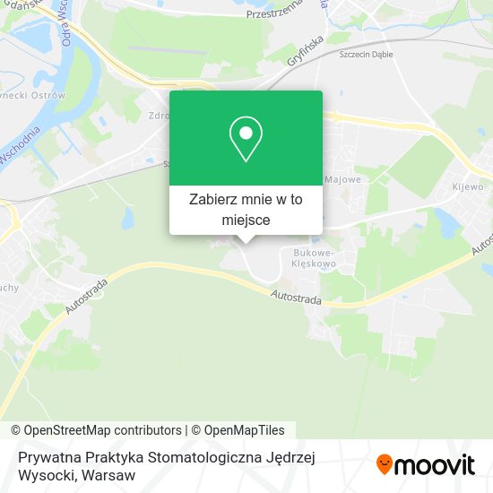 Mapa Prywatna Praktyka Stomatologiczna Jędrzej Wysocki