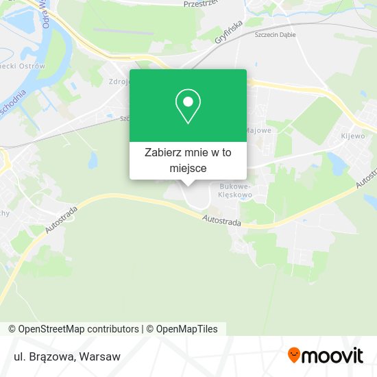 Mapa ul. Brązowa