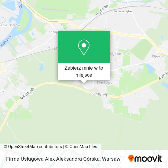 Mapa Firma Usługowa Alex Aleksandra Górska