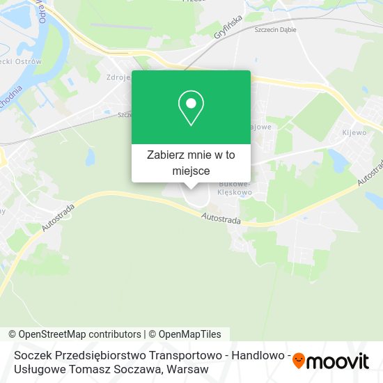 Mapa Soczek Przedsiębiorstwo Transportowo - Handlowo - Usługowe Tomasz Soczawa