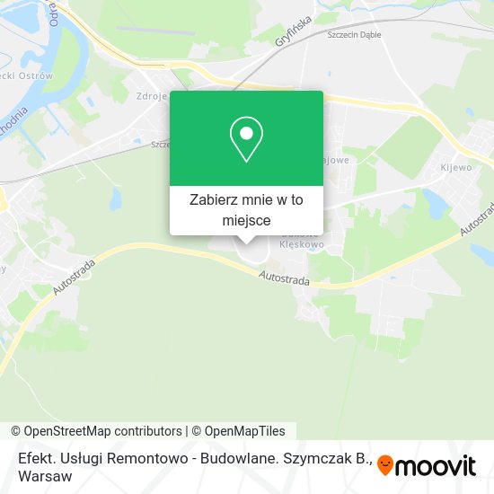 Mapa Efekt. Usługi Remontowo - Budowlane. Szymczak B.