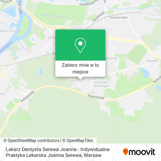 Mapa Lekarz Dentysta Serewa Joanna - Indywidualna Praktyka Lekarska Joanna Serewa