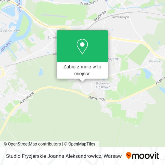 Mapa Studio Fryzjerskie Joanna Aleksandrowicz