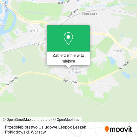 Mapa Przedsiebiorstwo Uslugowe Lespok Leszek Pokladowski