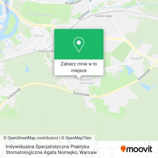 Mapa Indywidualna Specjalistyczna Praktyka Stomatologiczna Agata Nomejko