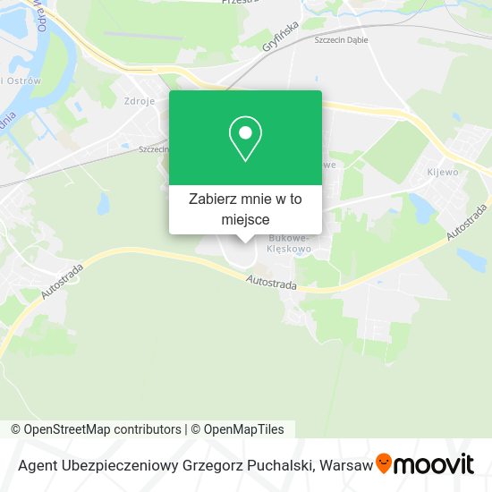 Mapa Agent Ubezpieczeniowy Grzegorz Puchalski