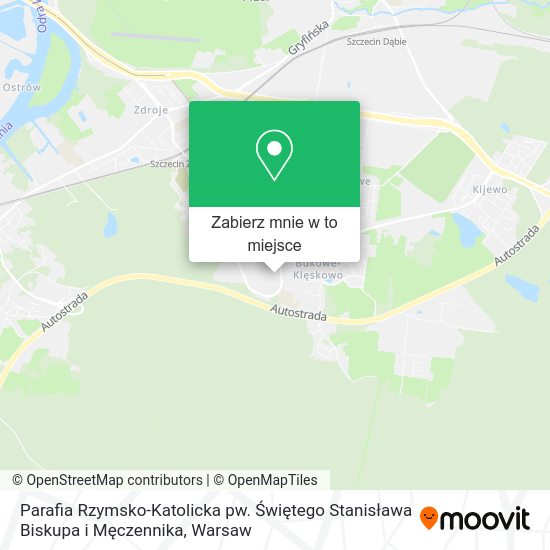 Mapa Parafia Rzymsko-Katolicka pw. Świętego Stanisława Biskupa i Męczennika