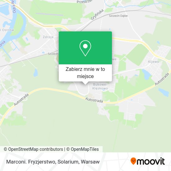 Mapa Marconi. Fryzjerstwo, Solarium