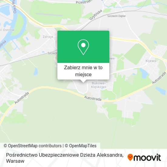 Mapa Pośrednictwo Ubezpieczeniowe Dzieża Aleksandra