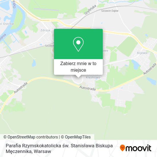 Mapa Parafia Rzymskokatolicka św. Stanisława Biskupa Męczennika