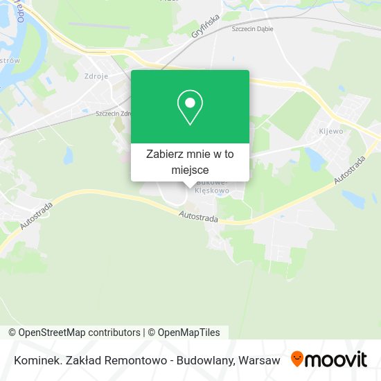 Mapa Kominek. Zakład Remontowo - Budowlany