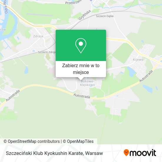 Mapa Szczeciński Klub Kyokushin Karate