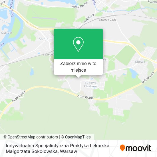 Mapa Indywidualna Specjalistyczna Praktyka Lekarska Małgorzata Sokołowska