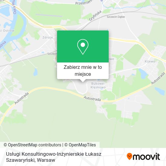 Mapa Usługi Konsultingowo-Inżynierskie Łukasz Szawaryński