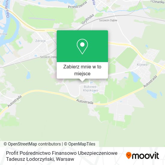 Mapa Profit Pośrednictwo Finansowo Ubezpieczeniowe Tadeusz Łodorzyński