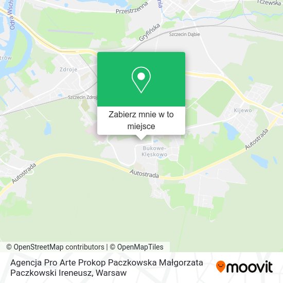 Mapa Agencja Pro Arte Prokop Paczkowska Małgorzata Paczkowski Ireneusz