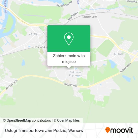 Mapa Usługi Transportowe Jan Podzio