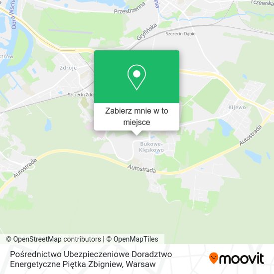 Mapa Pośrednictwo Ubezpieczeniowe Doradztwo Energetyczne Piętka Zbigniew