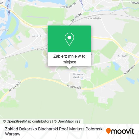 Mapa Zakład Dekarsko Blacharski Roof Mariusz Połomski