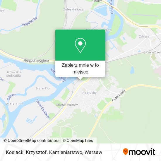 Mapa Kosiacki Krzysztof. Kamieniarstwo