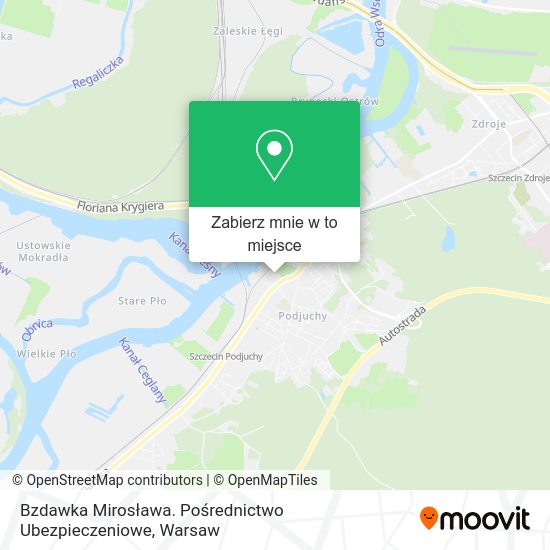 Mapa Bzdawka Mirosława. Pośrednictwo Ubezpieczeniowe