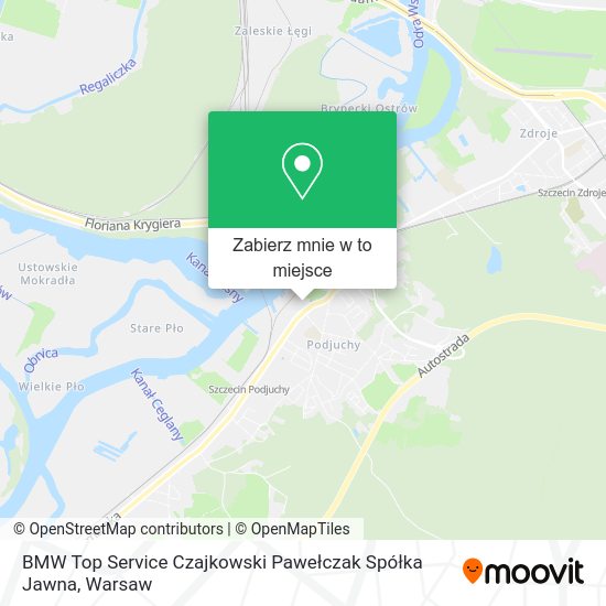 Mapa BMW Top Service Czajkowski Pawełczak Spółka Jawna