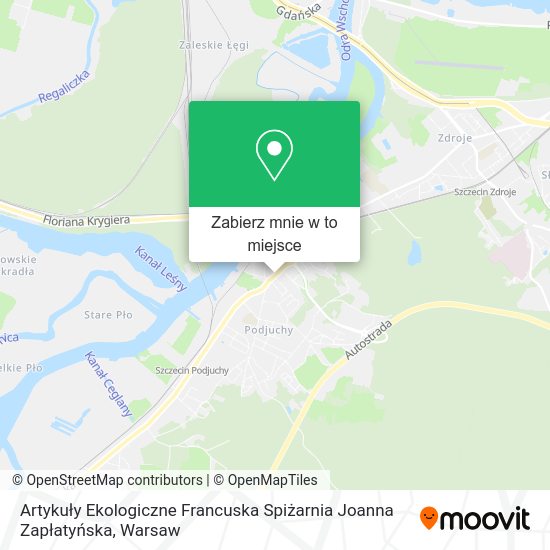 Mapa Artykuły Ekologiczne Francuska Spiżarnia Joanna Zapłatyńska