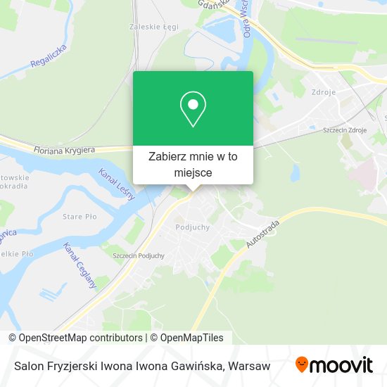 Mapa Salon Fryzjerski Iwona Iwona Gawińska