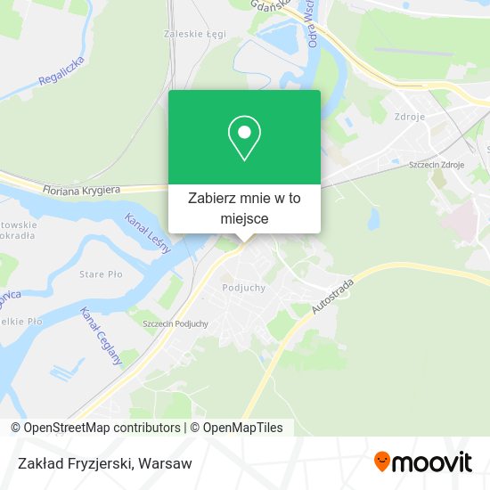 Mapa Zakład Fryzjerski