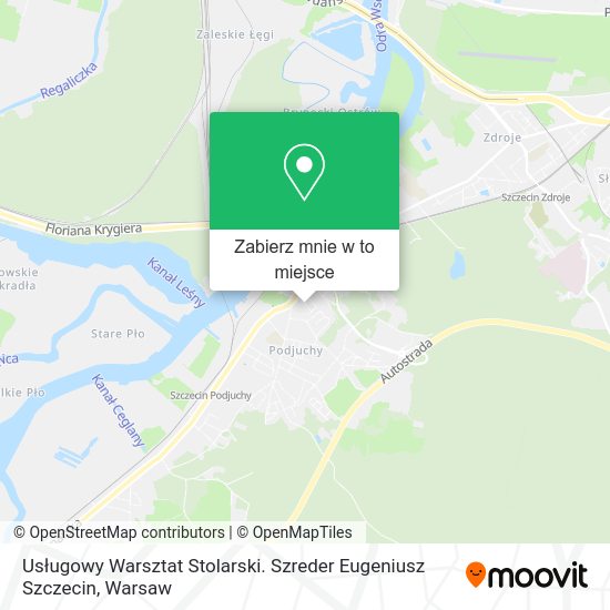 Mapa Usługowy Warsztat Stolarski. Szreder Eugeniusz Szczecin