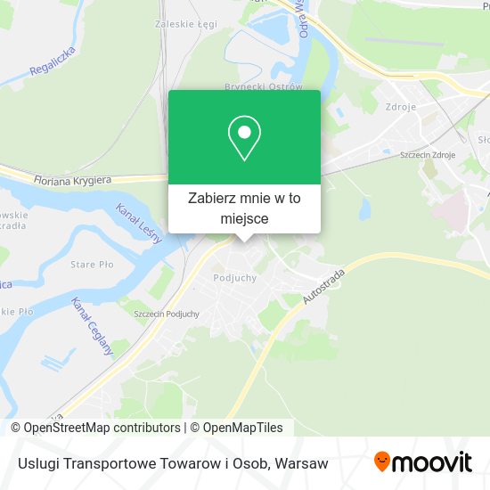 Mapa Uslugi Transportowe Towarow i Osob