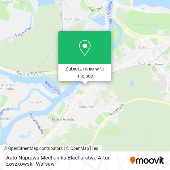 Mapa Auto Naprawa Mechanika Blacharstwo Artur Łoszkowski