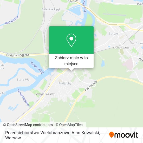 Mapa Przedsiębiorstwo Wielobranżowe Alan Kowalski