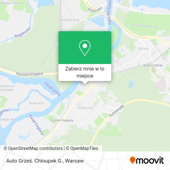 Mapa Auto Grześ. Chloupek G.